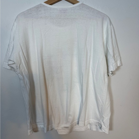 V.I. Petites White Embroidered Floral T-Shirt Women’s Size L (Approx) - Picture 4 of 5